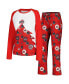 Фото #1 товара Пижама Concepts Sport Ohio State Buckeyes Tinsel Ugly Sweater