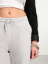 Stradivarius wide leg jogger in grey