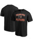 Фото #1 товара Men's Black Philadelphia Flyers Team Victory Arch T-shirt