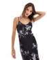 Фото #2 товара AllSaints Bryony Iona satin maxi slip dress in black