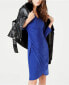 Фото #2 товара Платье INC International Concepts V-образным вырезом, сборкой по бокам и разрезом на боку Port S