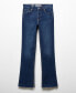 Women's Slits Detail Mid-Waist Flared Jeans