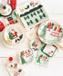 Santa on the Rooftop Salad Plate Set of 4, Service for 4