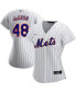 Фото #3 товара Women's Jacob Degrom White New York Mets Home Replica Player Jersey