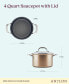 Фото #4 товара Ascend Hard Anodized Aluminum Non-Stick 4-Quart Saucepot with Lid