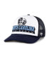 Фото #1 товара Men's White, Navy North Carolina Tar Heels Article Foam Front Trucker Hat