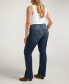 Фото #3 товара Plus Size Elyse Mid Rise Slim Bootcut Luxe Stretch Jeans