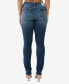 ფოტო #2 პროდუქტის Women's Billie Lace Up Crystal Flap Straight Jeans
