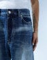 Фото #2 товара Bershka super baggy washed jeans in blue