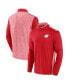 ფოტო #1 პროდუქტის Men's Red Wisconsin Badgers Recharged Quarter-Zip Jacket