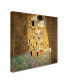 Gustav Klimt 'The Kiss 1907-8' Canvas Art - 24" x 24"