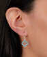 ფოტო #2 პროდუქტის Crystal Quatrefoil Drop Earrings in Sterling Silver, Created for Macy's