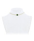 Фото #3 товара Sterling Silver Asscher-Cut Emerald CZ Tennis Choker - Gold Plated