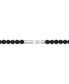 ფოტო #2 პროდუქტის Men's Onyx & Lion Beaded Bracelet in Sterling Silver-Plate