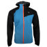 Diadora Rain Lock Full Zip Running Jacket Mens Black, Blue Casual Athletic Outer
