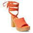 Фото #2 товара BEACH by Matisse Magnolia Block Heels Womens Orange Casual Sandals MAGNOLIA-848