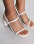 Фото #2 товара Simmi London Calista block heel sandals in white