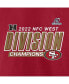 Men's Scarlet San Francisco 49ers 2022 NFC West Division Champions Big and Tall Divide and Conquer T-shirt