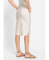 Фото #3 товара Women's Stretch Linen Drawstring Skirt