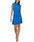 Women's Collared Ruched Fit & Flare Dress