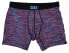 Saxx 285007 Men's Boxer Briefs Underwear Red/Blue Space Dye Large
