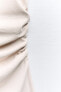 Фото #8 товара Платье облегающего кроя в рубчик со сборками ZARA