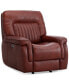 Фото #1 товара CLOSEOUT! Thaniel 38" Leather Power Glider Recliner, Created for Macy's