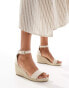 Фото #1 товара Truffle Collection jute wedge heeled espadrilles in beige