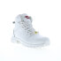 Avenger Flight Alloy Toe SD10 A7473 Womens White Wide Leather Work Boots