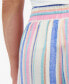 ფოტო #7 პროდუქტის Petite Striped Wide-Leg Cropped Pants, Created for Macy's