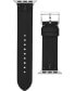 ფოტო #1 პროდუქტის Women's McGraw Black Band For Apple Watch® Leather Strap 38 mm/40mm