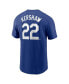 Фото #2 товара Men's Clayton Kershaw Royal Los Angeles Dodgers Fuse Name and Number T-shirt