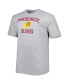 Фото #2 товара Men's Heathered Gray Phoenix Suns Big and Tall Heart and Soul T-shirt