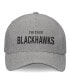 ფოტო #2 პროდუქტის Men's Heather Gray Chicago Blackhawks Elements A-Frame Leather Strapback Hat