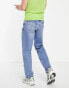 Фото #4 товара COLLUSION x005 straight leg jeans in mid blue