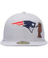 Men's Gray New England Patriots City Describe 59FIFTY Fitted Hat