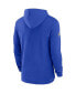 ფოტო #3 პროდუქტის Men's Royal Los Angeles Rams Sideline Performance Long Sleeve Hoodie T-shirt