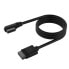 Фото #3 товара Corsair iCUE LINK Cable Connector 90 Grad - schwarz, 60 cm