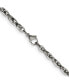 Chisel 4.2mm Fancy Twisted Link Chain Necklace