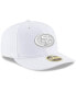 Фото #2 товара Men's San Francisco 49ers White on White Low Profile 59FIFTY Fitted Hat