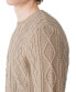 Фото #2 товара Men's Classic-Fit Cable-Knit Crewneck Sweater