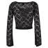 ფოტო #4 პროდუქტის URBAN CLASSICS Lace Long Sleeve Top