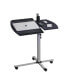 Rolling Adjustable Laptop Cart, Graphite