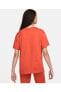 Фото #4 товара Sportswear Essentials Short-sleeve Oversize Kadın Tişört Dn5697 861