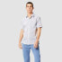 Dockers Mens White Plaid Cotton Short Sleeve Collared Button-Up Shirt Size Small