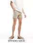 Фото #1 товара ASOS DESIGN pleated chino short in tan