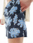 Фото #2 товара Jack & Jones swim shorts with floral print in navy