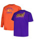 Фото #1 товара Men's Purple, Orange Phoenix Suns Big and Tall Short Sleeve and Long Sleeve T-shirt Set