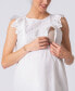 Фото #6 товара Women's Broderie Anglaise Cotton Maternity Nursing Top