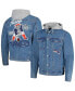 Фото #1 товара Куртка джинсовая с капюшоном The Wild Collective для мужчин New England Patriots
